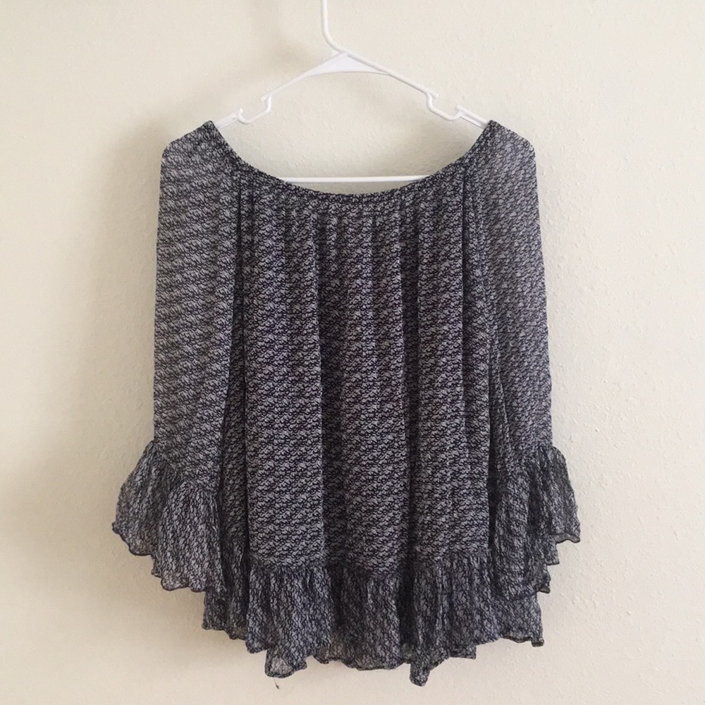 LUCKY BRAND off the shoulder blouse